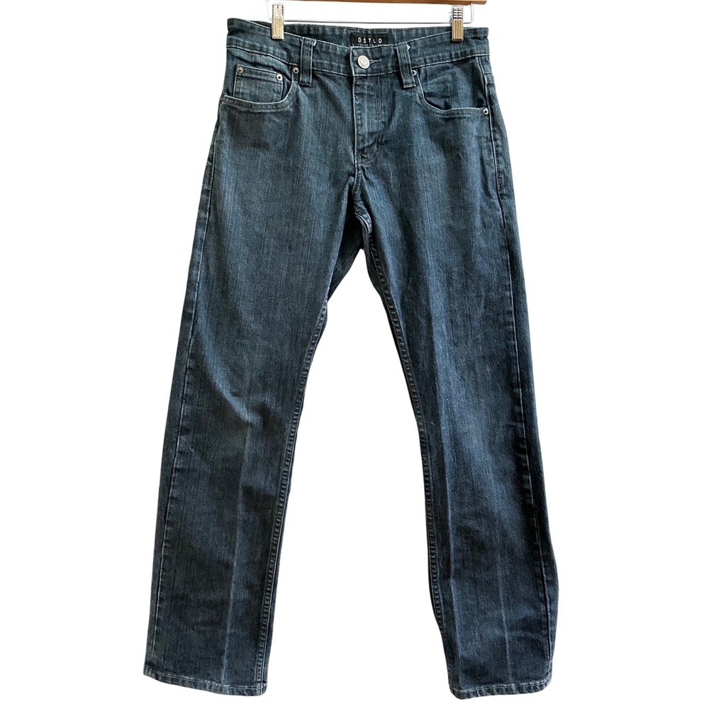 DSTLD Premium Denim Co. Mens  Straight Raw Denim Blue Jeans 30x32‎